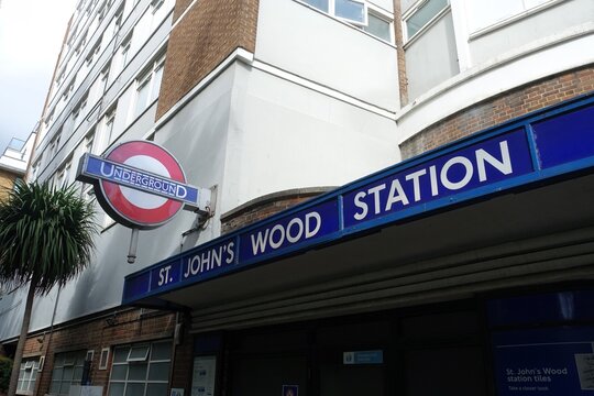 St. John's Wood London Underground Station signage