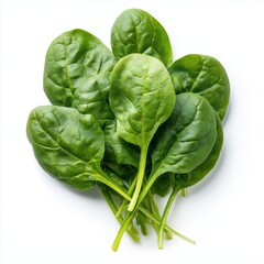 Obraz premium Fresh Spinach Leaves - Healthy and Delicious , isolated on white background png