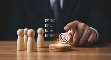 Business Strategy Target Achievement and Goal Setting Success