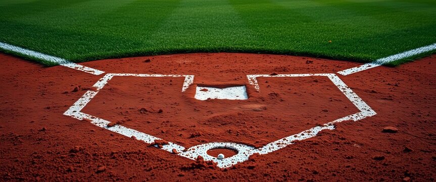 Batter's box, home plate, baseball field, dirt, lines,   field of dreams,  home plate