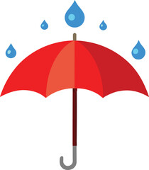 Obraz premium umbrella and rain