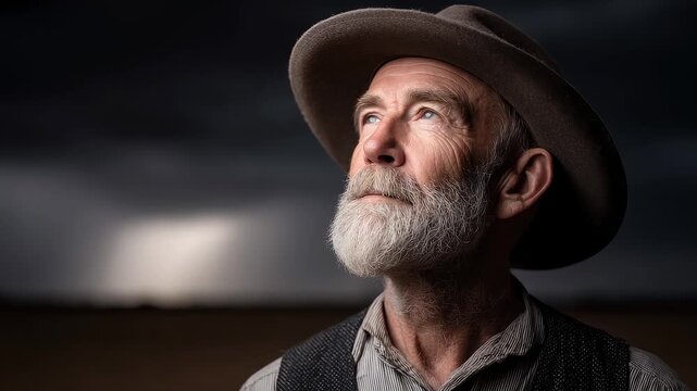Cowboy's Gaze: The Spirit of the West in Resolute Eyes