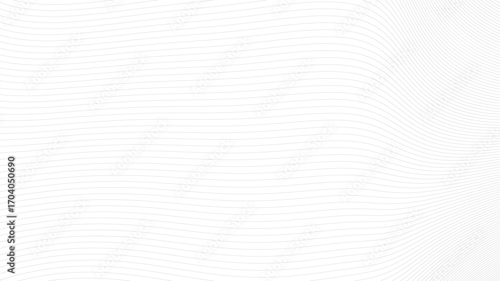 Poster modern minimal wavy pattern – thin abstract vector lines