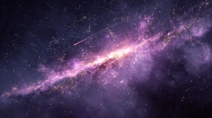 Technological launch to reach bright purple and gold galaxy