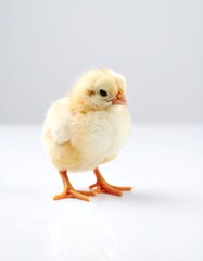 Fototapeta premium Baby chick, light yellow plumage