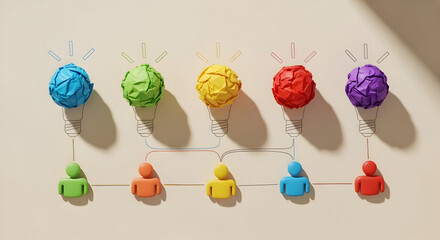 Teamwork Innovation Ideas Collaboration Creativity Brainstorming Success Strategy Solutions