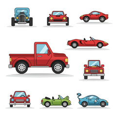 Cute mobile icon vector 