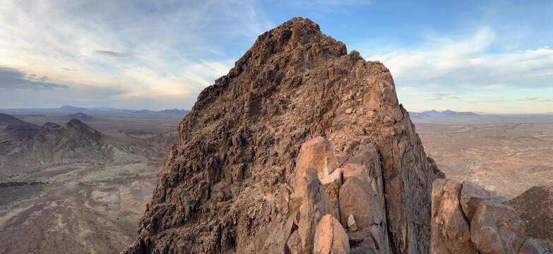 Thumb Peak in the Palo Verde Mountains Wilderness, California, USA