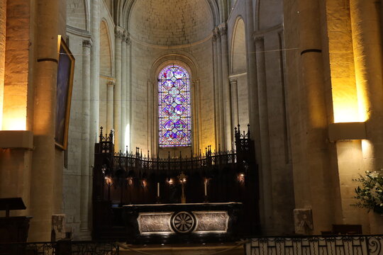 L'&eacute;glise Saint Pierre, ville de Saumur, d&eacute;partement du Maine et Loire, France