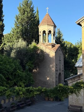 Sioni Bell Tower next to the Sioni Cathedral of the Dormition of Tbilisi, Old Town, Tbilisi, Georgia
