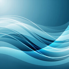 Elegant Blue Abstract Waves Background for Design Projects