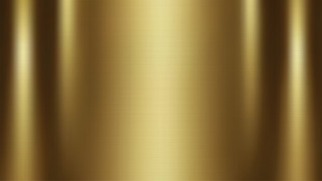 Gold metallic texture with vertical brushed finish and soft reflection