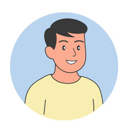 Colorful flat avatars of diverse men women and children illustrations design