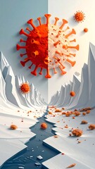 A split-view pandemic landscape