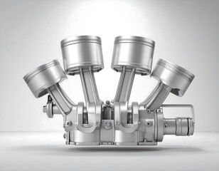 Metallic engine pistons