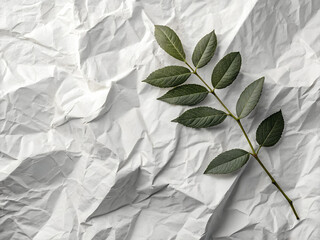 White paper texture background with natural folds and shadows
