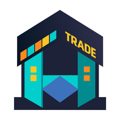 Geometric Trade Booth Logo trade show booth geometric design