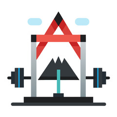 Gym equipment abstract design fitness weightlifting