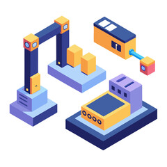 Robotic arms factory automation industrial technology