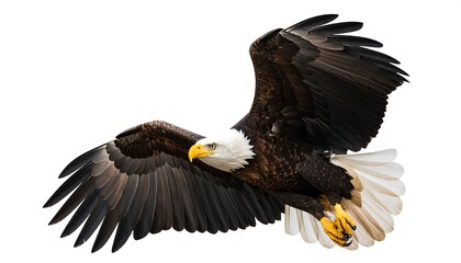 Obraz premium Bald eagle in flight
