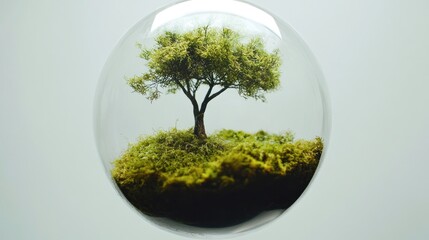 tree in the globe