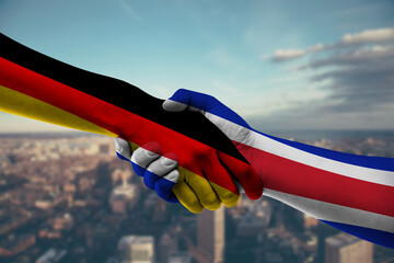 Shaking hands Germany and_Costa Rica