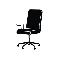 black office armchair