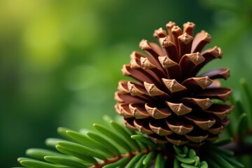 Fototapeta premium Intricate details of a pine cone, showcasing its natural texture and form , pine cone, plant