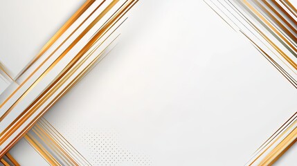 Abstract geometric background with gold and white