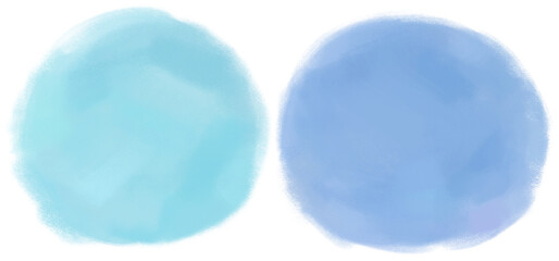 青系水彩ブラシの背景テクスチャアイコン