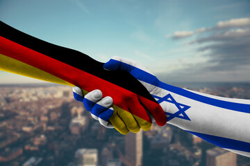 Shaking hands Germany and_Israel