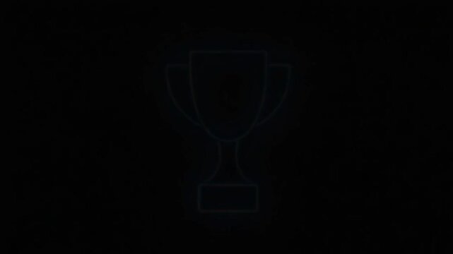 Neon trophy icon