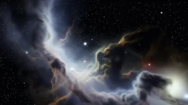 Stunning Nebula Galaxy Background with Bright Stars for Science Fiction