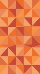 Obraz premium Abstract Geometric Pattern Orange Tones Triangle Design Modern Background Vector Illustration