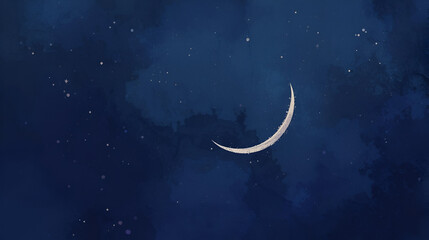 Obraz premium Crescent moon decorative sculpture isolated on white background in modern stylish glossy design 
