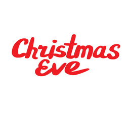 Christmas eve hand lettering