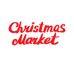 Christmas market lettering