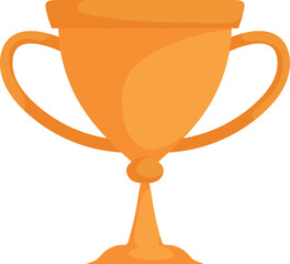 Golden Trophy. A Symbol of Achievement and Recognition in Abstract Form.