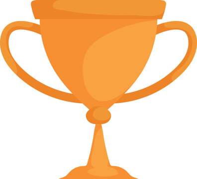 Golden Trophy. A Symbol of Achievement and Recognition in Abstract Form.