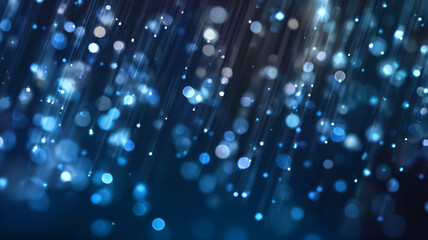 Sparkling bokeh blue christmas background
