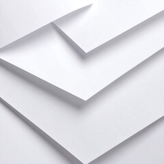 Abstract composition of folded white paper