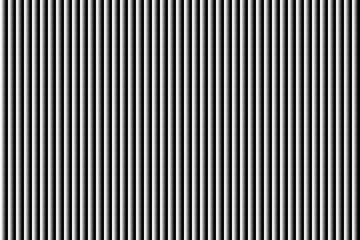 Vertical black and white stripes create a visually striking pattern effect