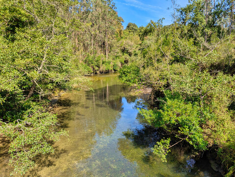Puron river near Andrin village, Llanes municipality, Asturias, Spain