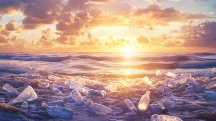 sunset in the mountains