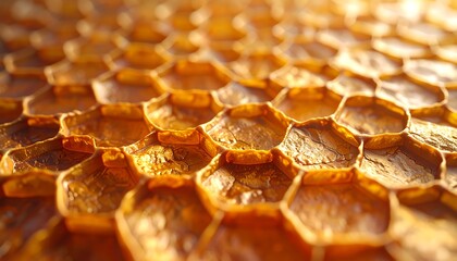 Honeycomb texture close-up