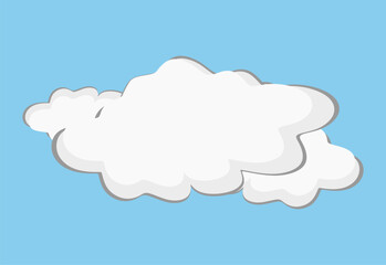 Flat vector illustration of the sun partially covered by clouds on an orange sky background. Simple weather icon design for forecast apps, climate graphics, and educational materials