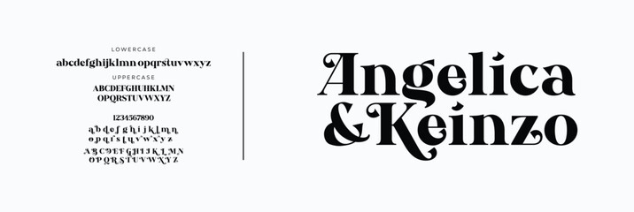 Elegant font, glamour type and luxury typeface, vector royal English alphabet. classic letters in minimal line

