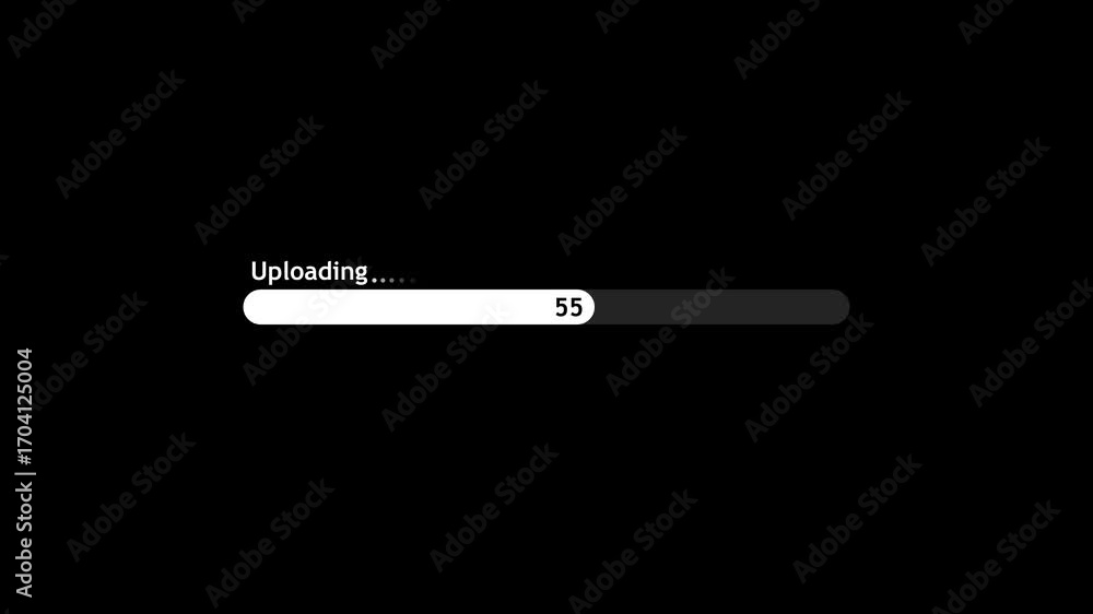 Fototapete abstract up loading icon animation . loading bar and percentage futuristic progress loading bar 0-10