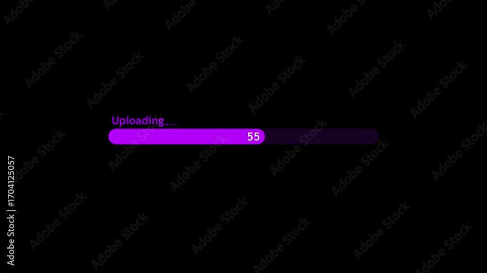 Fototapete abstract up loading icon animation . loading bar and percentage futuristic progress loading bar 0-10