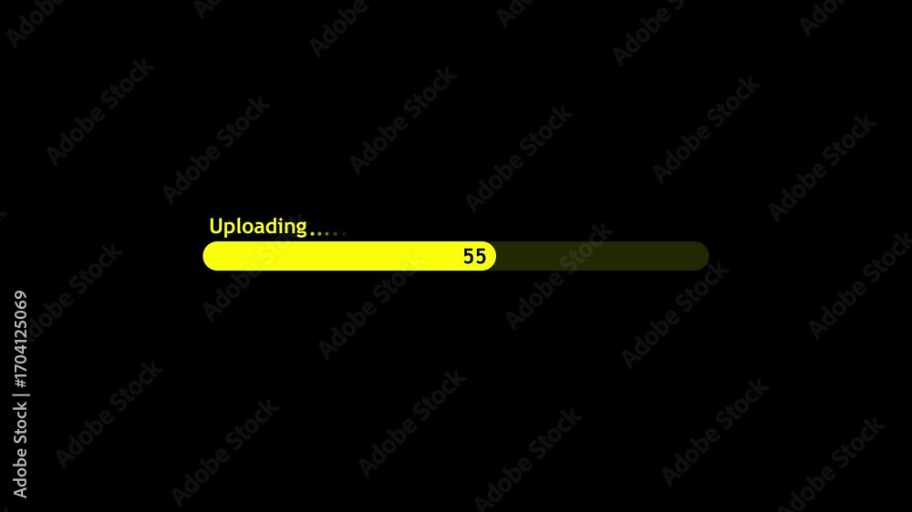 Fototapete abstract up loading icon animation . loading bar and percentage futuristic progress loading bar 0-10
